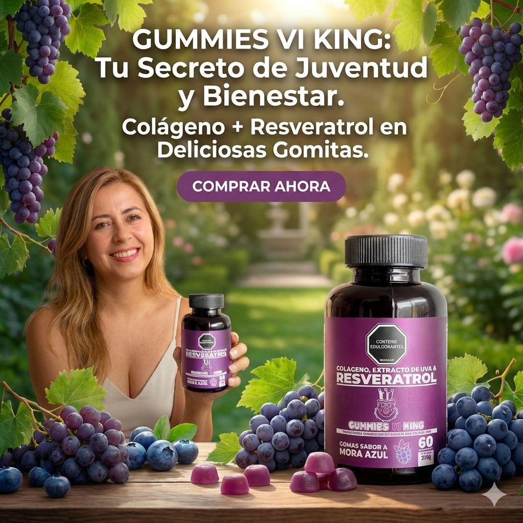 Resveratrol + Colágeno Anti-Edad en Gomitas – Reduce Arrugas y Flacidez 🎁 30% DCTO + Sachet Magnesio