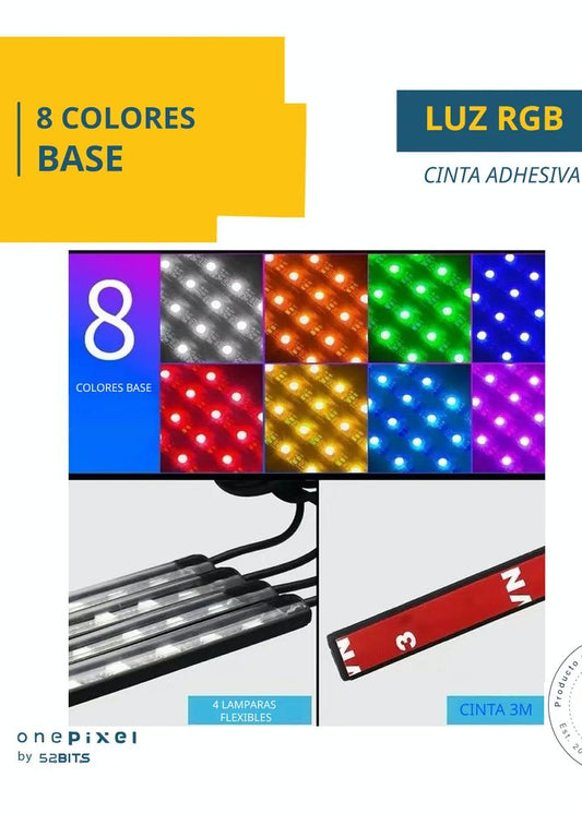 Luces LED de Atmósfera (Pack x4): Dale un Look de Alta Gama a tu Interior — 🎁 30% DCTO